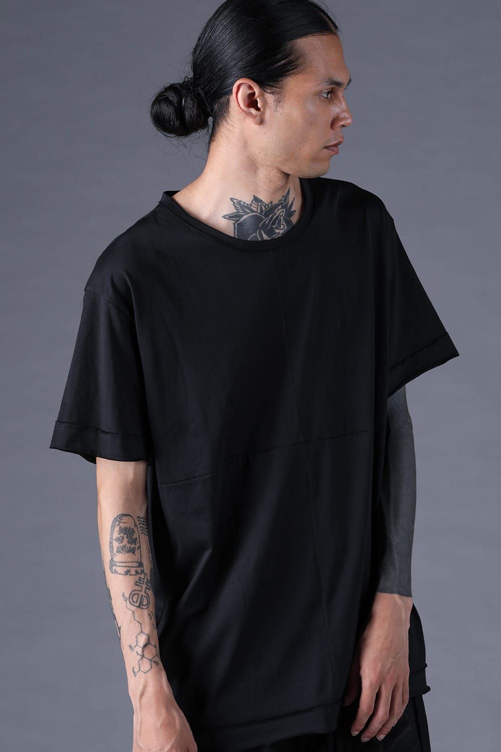 《2027SS先行予約分》100/3 Cotton S/ST T-Shirt"Black" / 100/3天竺ショートスリーブTee"ブラック"