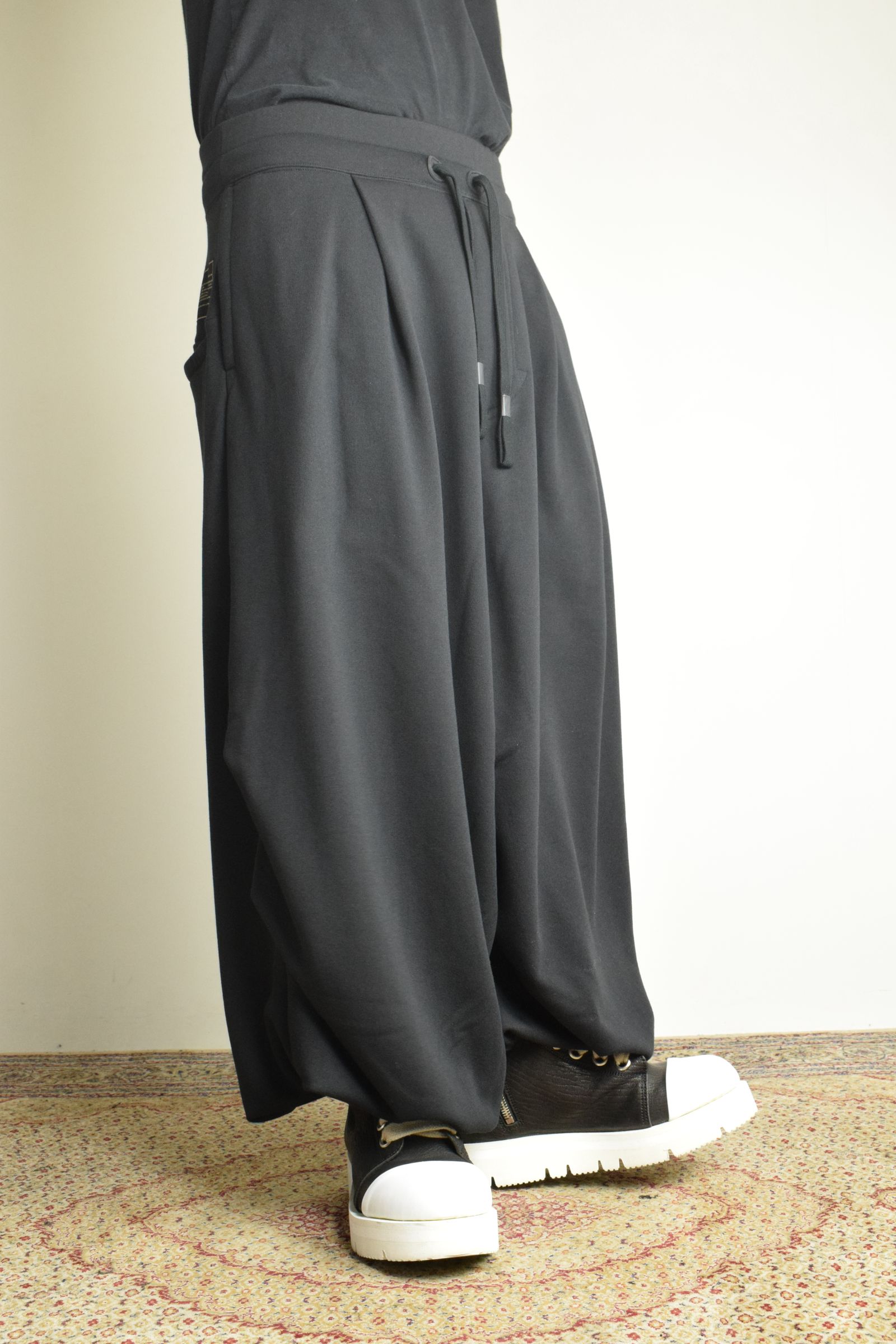 Sarouel Wide Sweat Pants"Black" / サルエルワイドスウェットパンツ"ブラック"