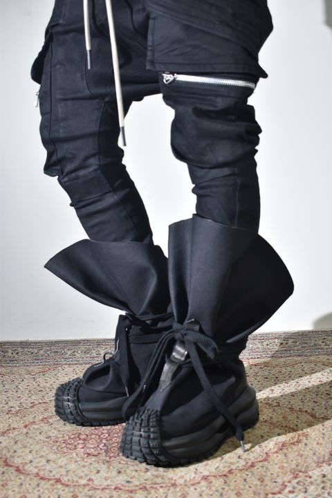 Magarimono collabo Sack Boots"Black" / MAGARIMONO コラボ サックブーツ"ブラック"
