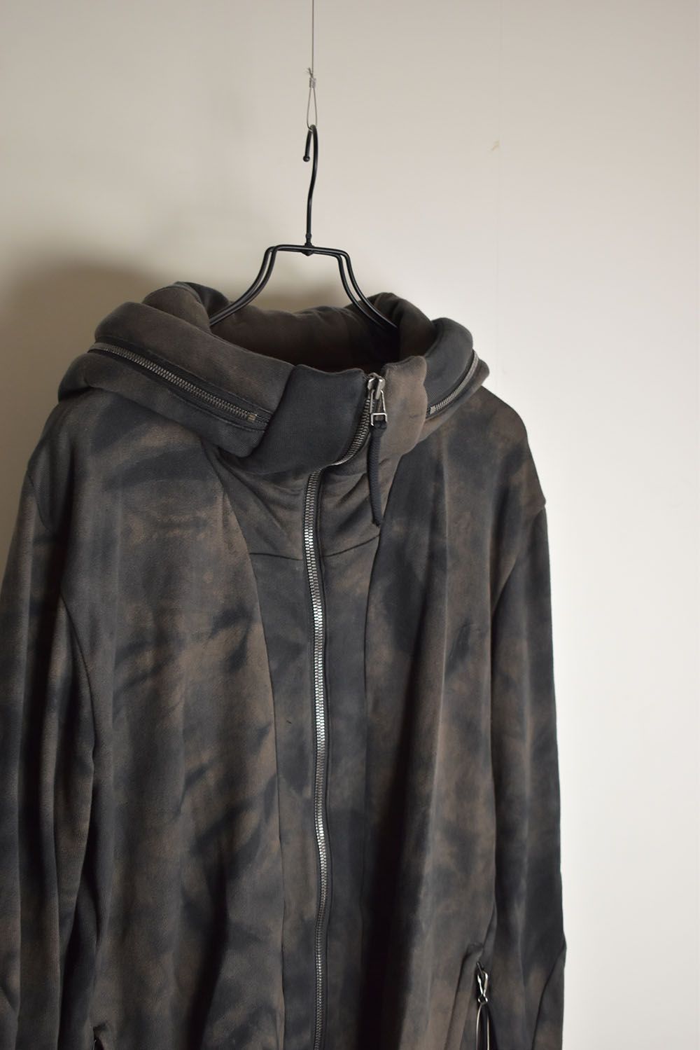 Non Ply Yarn Lined Hooded Jacket"Dust" /  無撚糸裏毛フーデッドジャケット"ダスト"