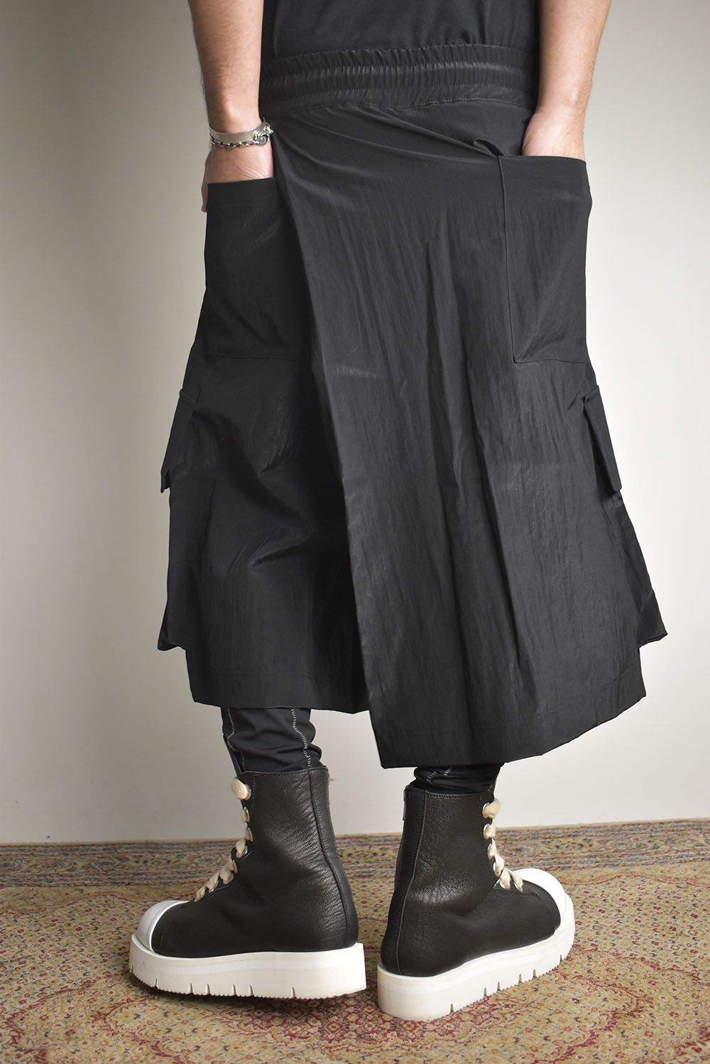 Skirt Shorts"Black / Cream" /スカートショーツ"ブラック/クリーム"