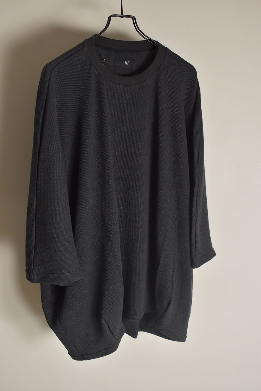 Waffle Dolman Tee"Charcoal" / ワッフルドルマンTee"チャコール"