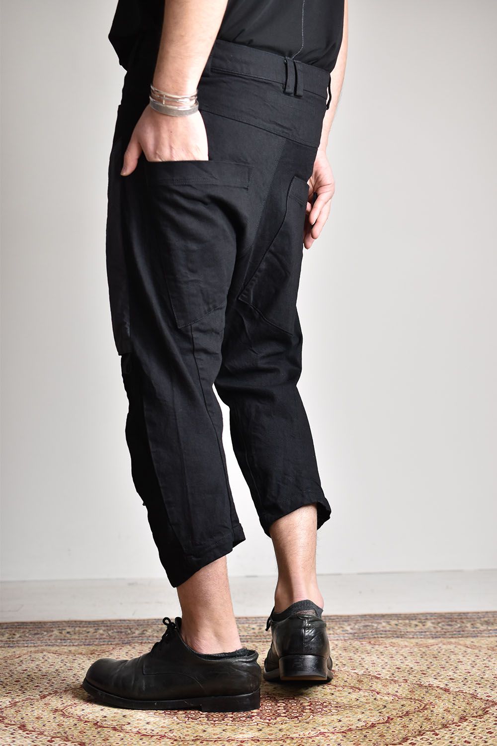 Cropped  Trousers"Black"/クロップドトラウザーズ"ブラック"