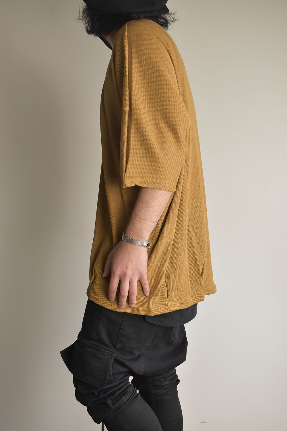 Waffle Dolman Tee"Raw Unber" / ワッフルドルマンTee"ローアンバー"