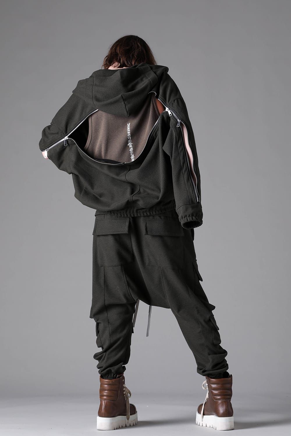 《2026AW先行予約》Knit Jersey Military Sarrouel Easy Pants"Black / Khaki" / ニットジャージーミリタリーサルエルイージーパンツ"ブラック / カーキ"