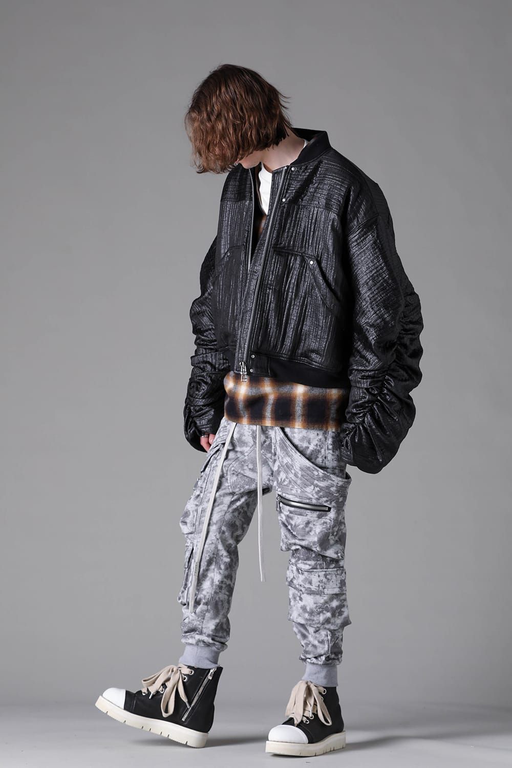 《2026AW先行予約》Sweat Belt Cargo Sarrouel Easy"L.Grey" / スウェットベルトカーゴサルエルイージー"ライトグレー"