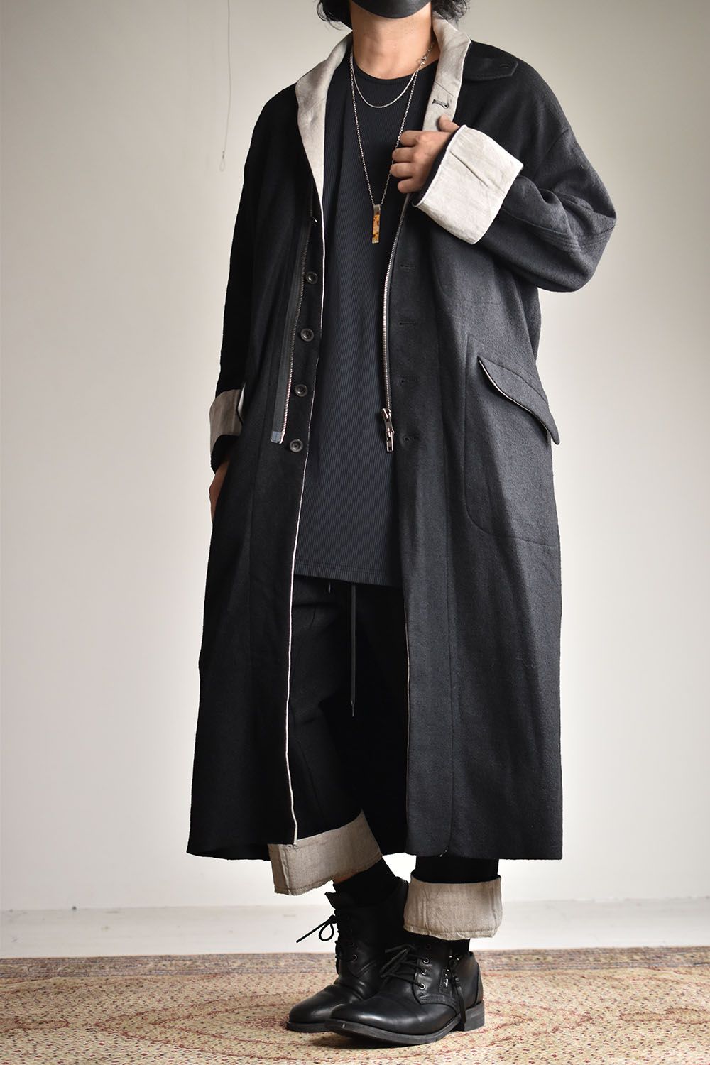 FULLING COAT"Black"/フィリングコート"ブラック"