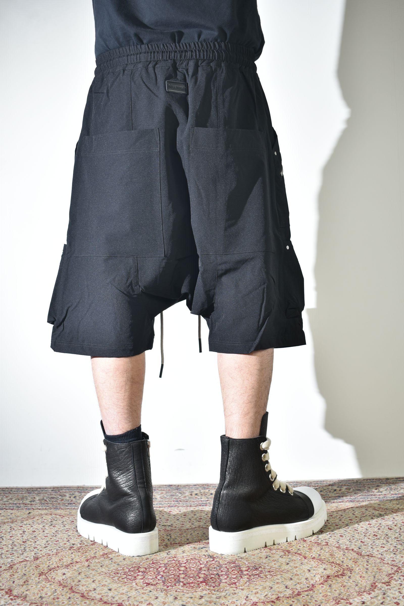 Stretch Nylon Cargo Shorts"Black" / ストレッチナイロンカーゴショーツ"ブラック"
