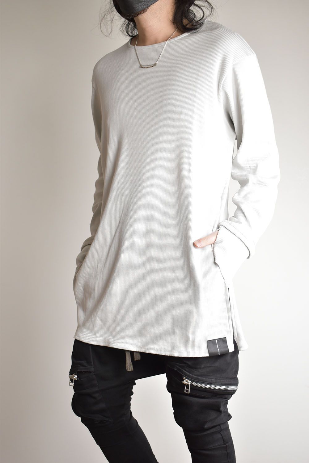 Base Layer Round Neck"Off White"/ベースレイヤーラウンドネック"オフホワイト"