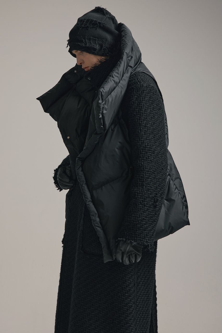 Detachable Sleeve Down Jacket"Black" / デタッチャブルスリーブダウンジャケット"ブラック"