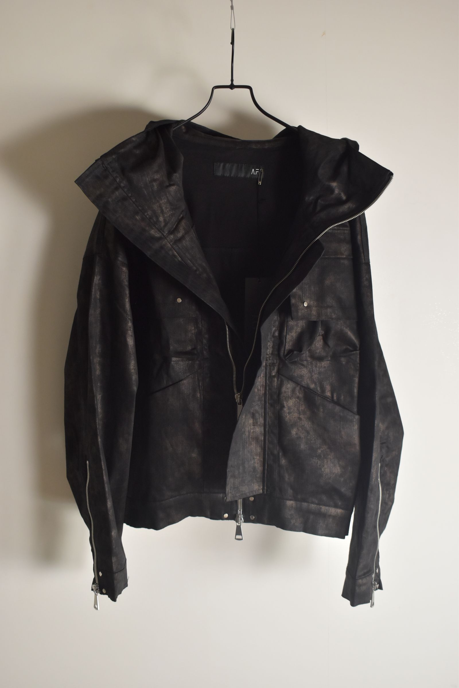 Metal Steam Camouflage Hooded Blouson"Black × Brown" / メタルスチームカモフラージュ フーデッドブルゾン"ブラック×ブラウン"
