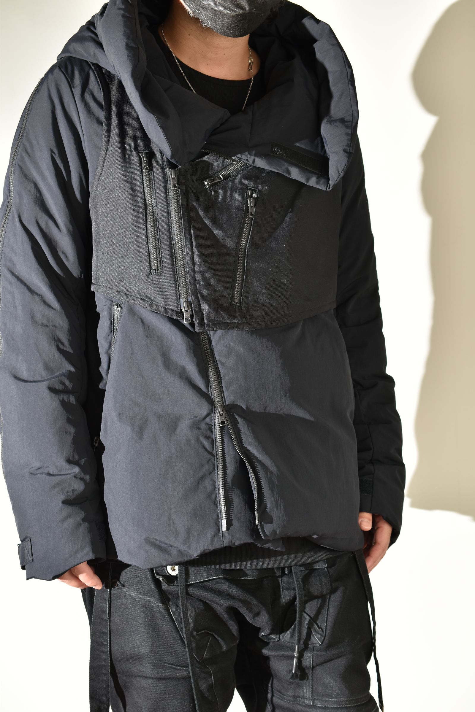 Multi Zip Down Parka Jacket (with Vest)"Black" / マルチジップダウンパーカージャケット(ベスト付き)"ブラック"
