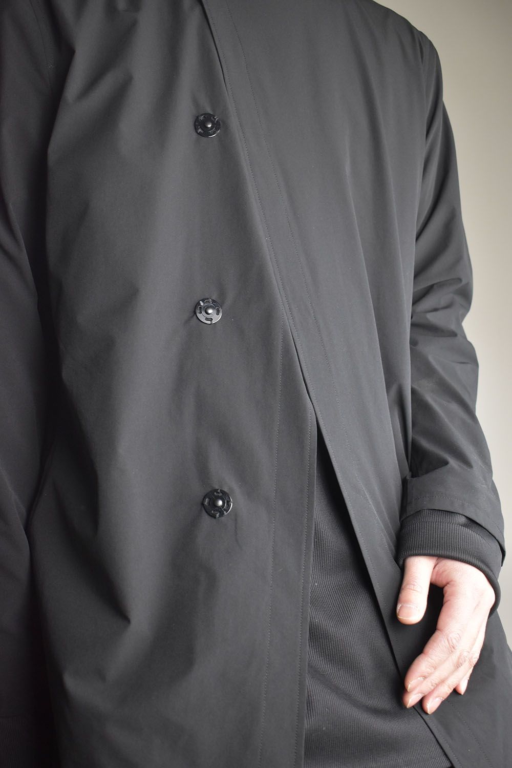 Anorak Jerseey Coat"Black" / アノラックジャージーコート"ブラック"