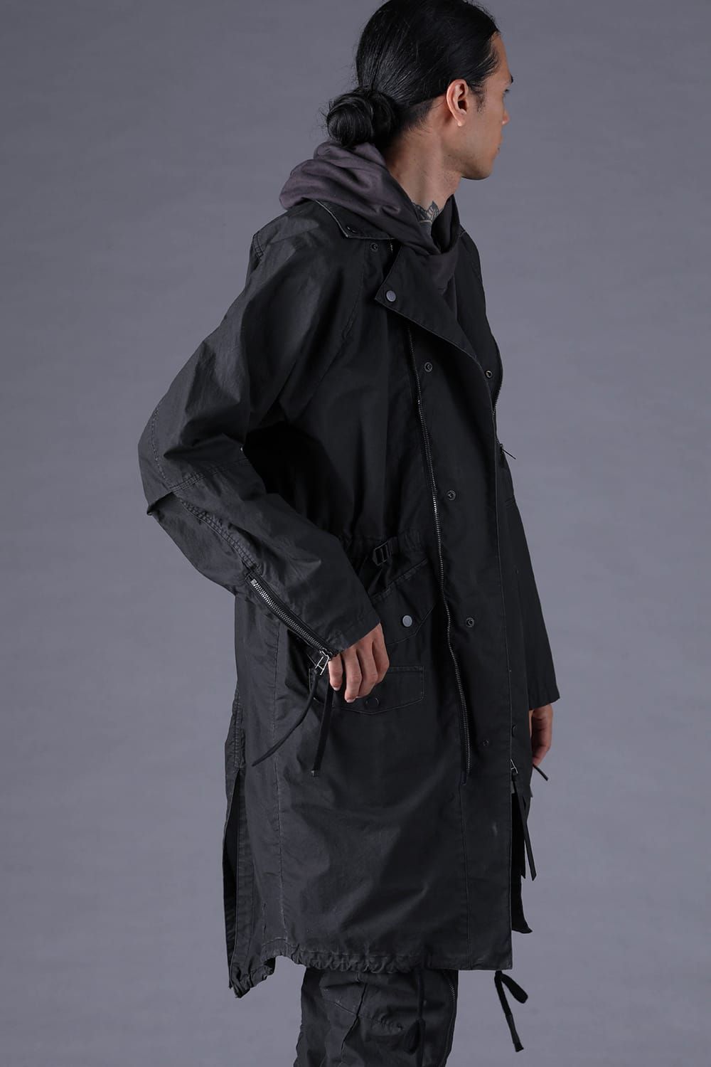 《2027SS先行予約分》Pigment-Coated Rider's Coat"Black" / 顔料コーティングライダースコート"ブラック"