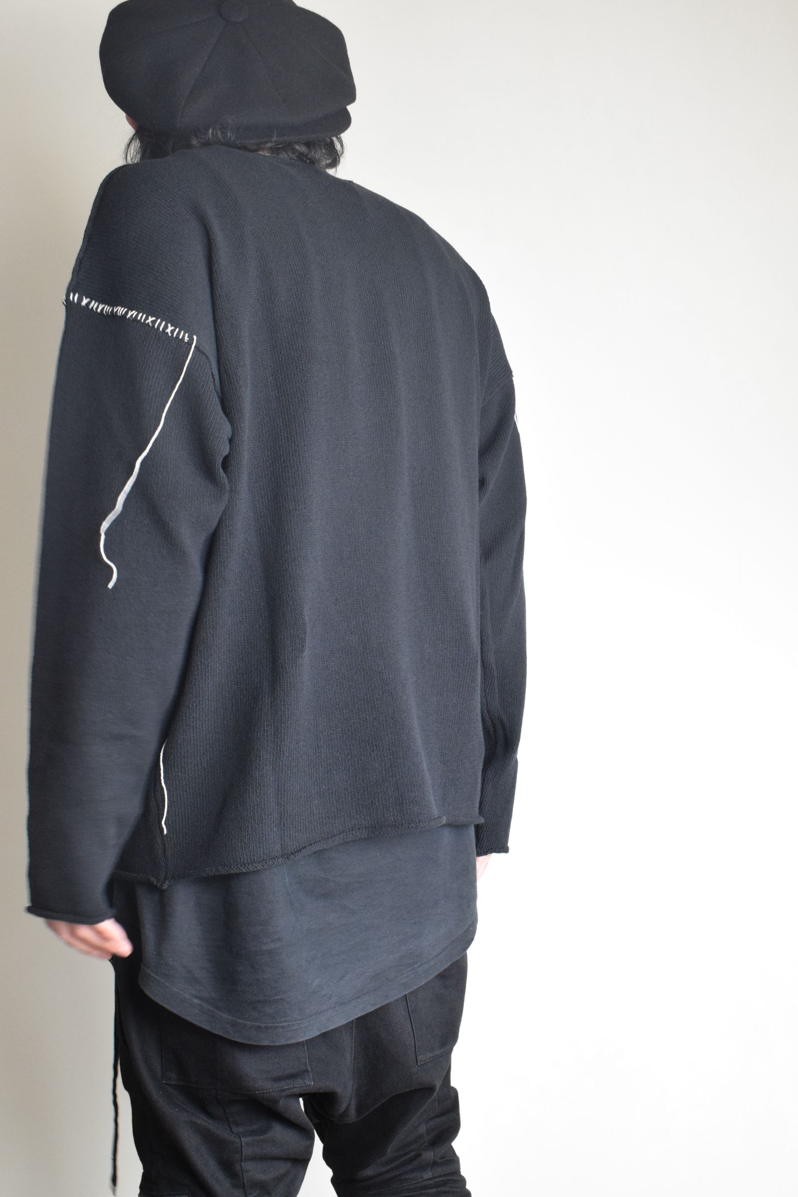 Stitch knit "Black" / ステッチニット"ブラック"