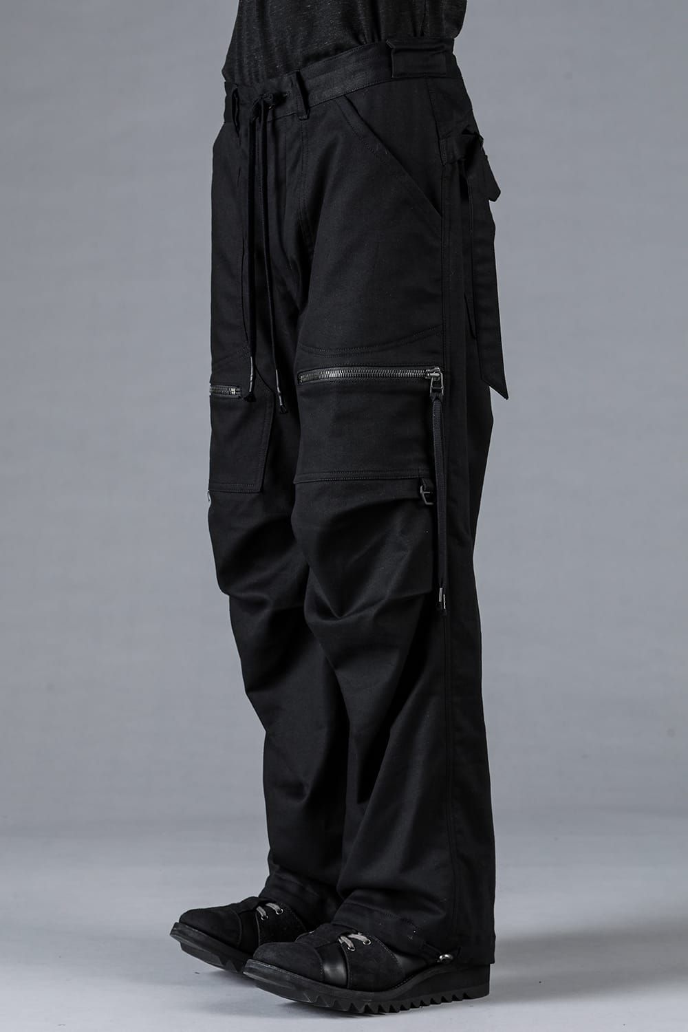 Jersey-like Denim Work Baggy Pants “Black" / ジャージーライクデニムワークバギーパンツ"ブラック"