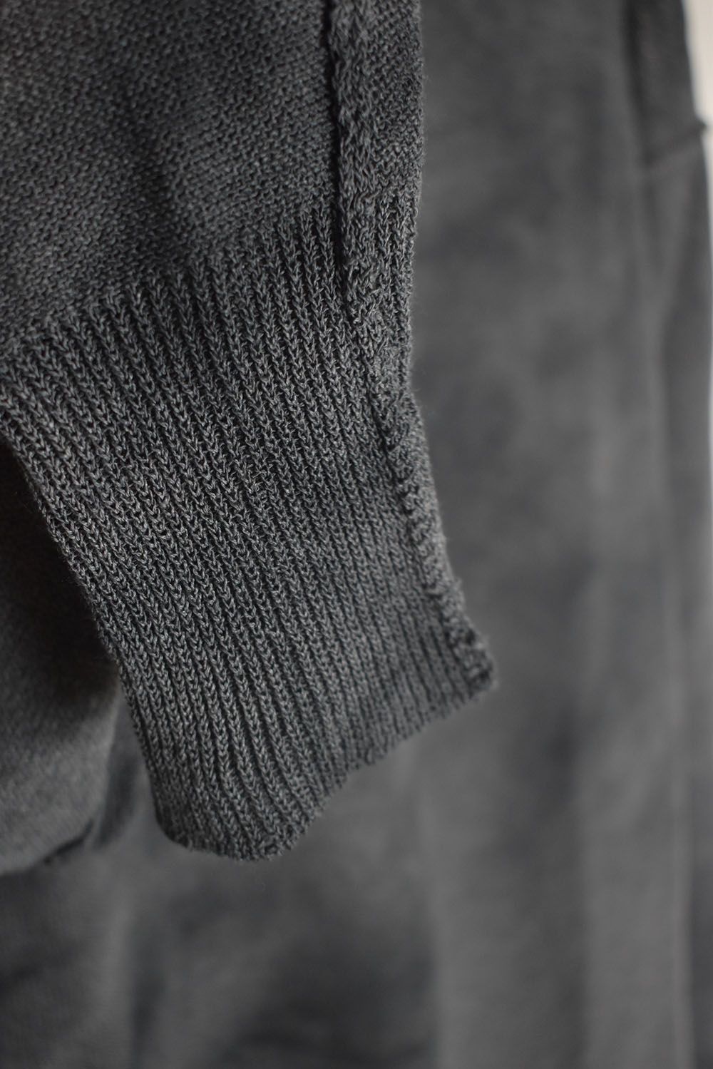 7G Paper Yarn Knit Pullover"Black" / 7Gペーパーヤーンニットプルオーバー"ブラック"