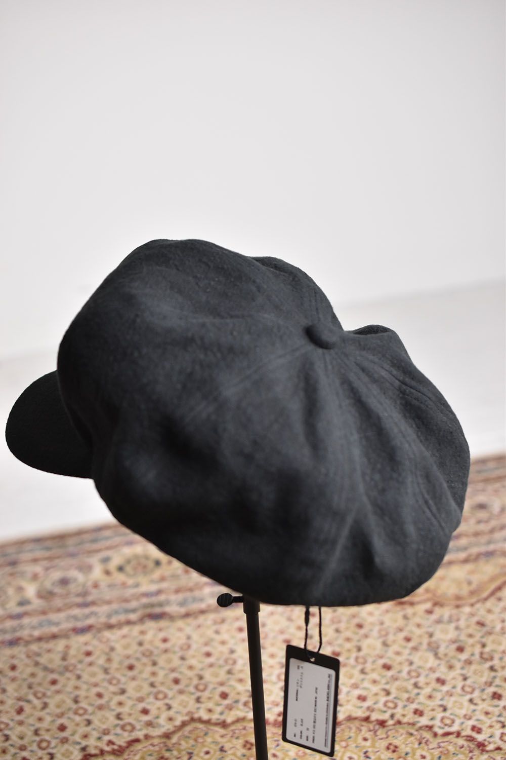 Linen Canvas Casquette"Black"/リネンキャンバスキャスケット"ブラック"