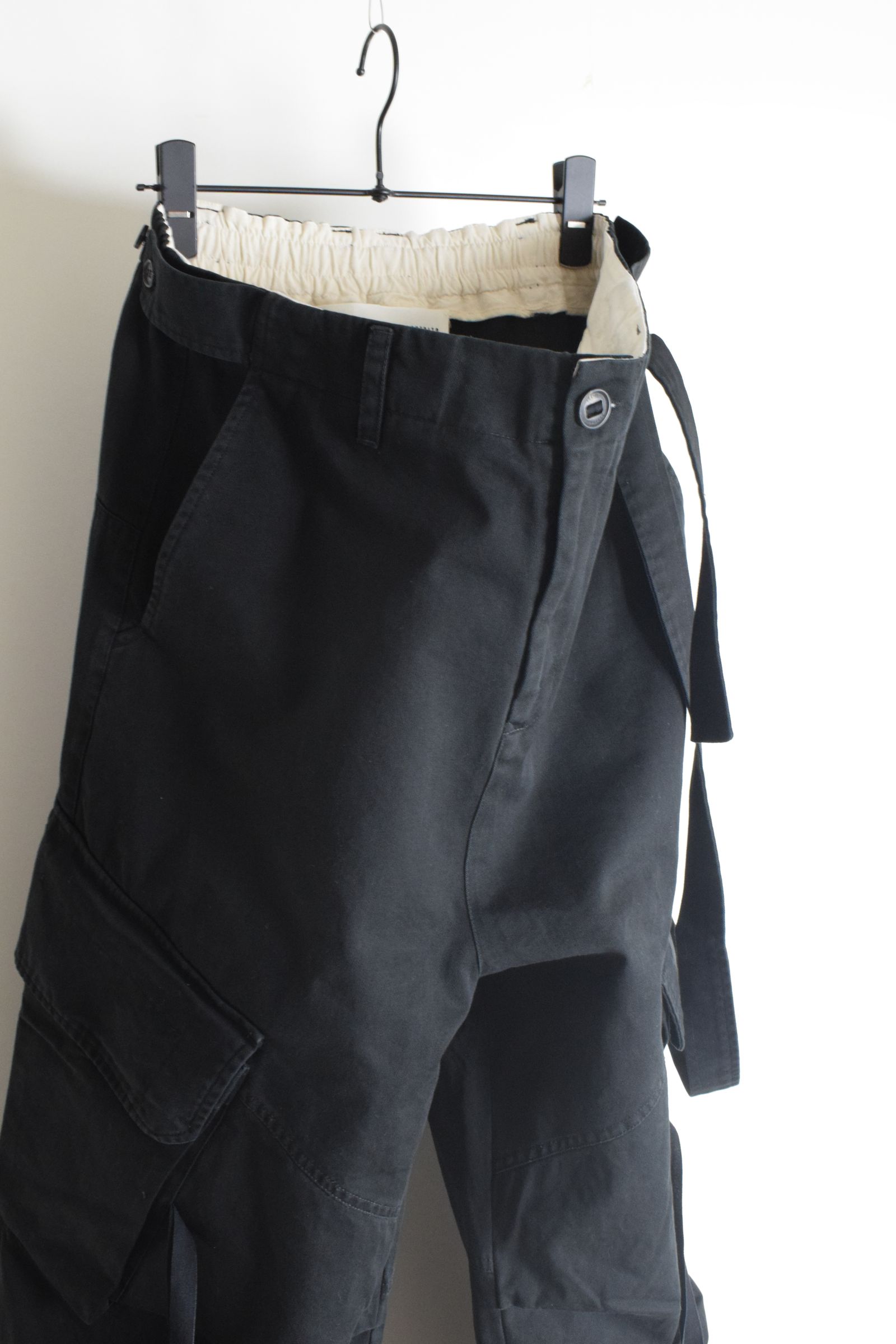 Cargo Flared pants"Black" / カーゴフレアパンツ"ブラック"