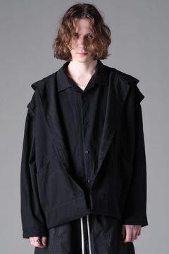 《2026AW先行予約》Layered Shirts"Black" / レイヤードシャツ"ブラック"