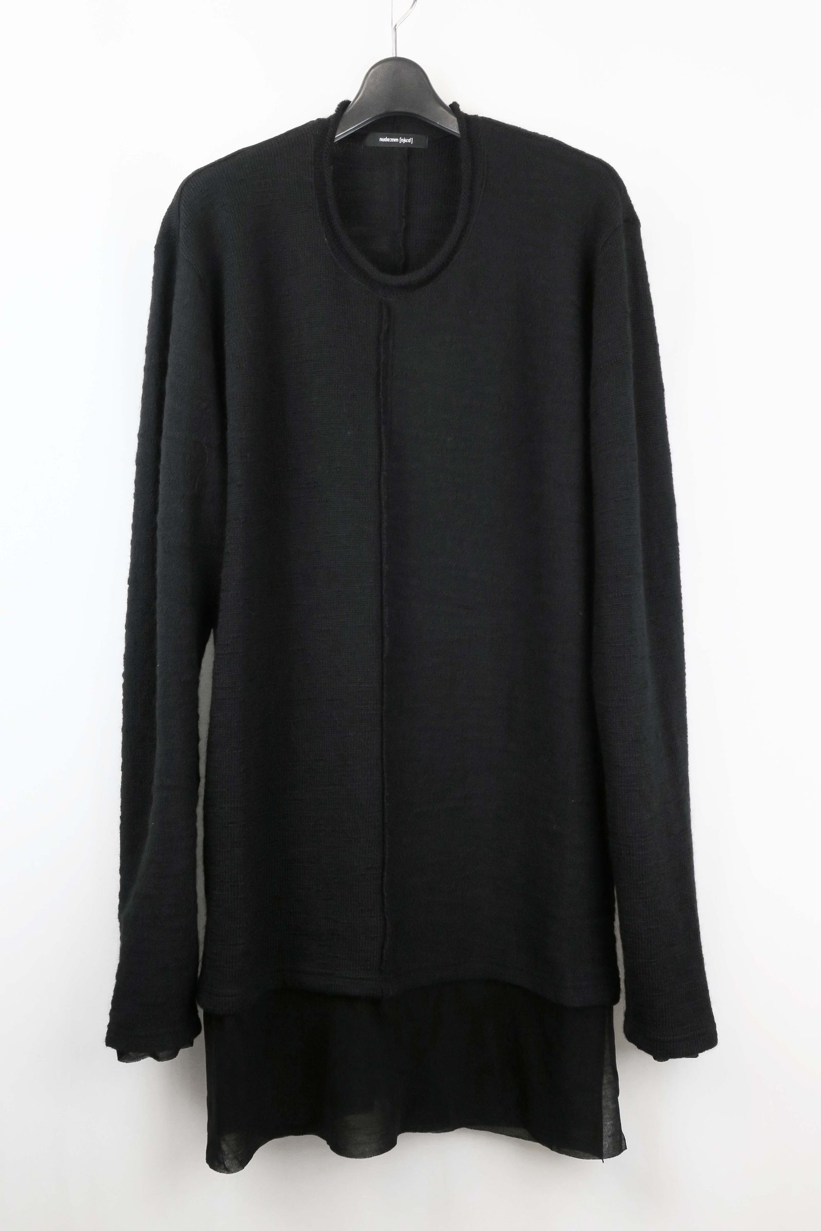 Layerd Long Sleeve Tee Shirt"Black" / レイヤードロングスリーブTeeシャツ"ブラック"