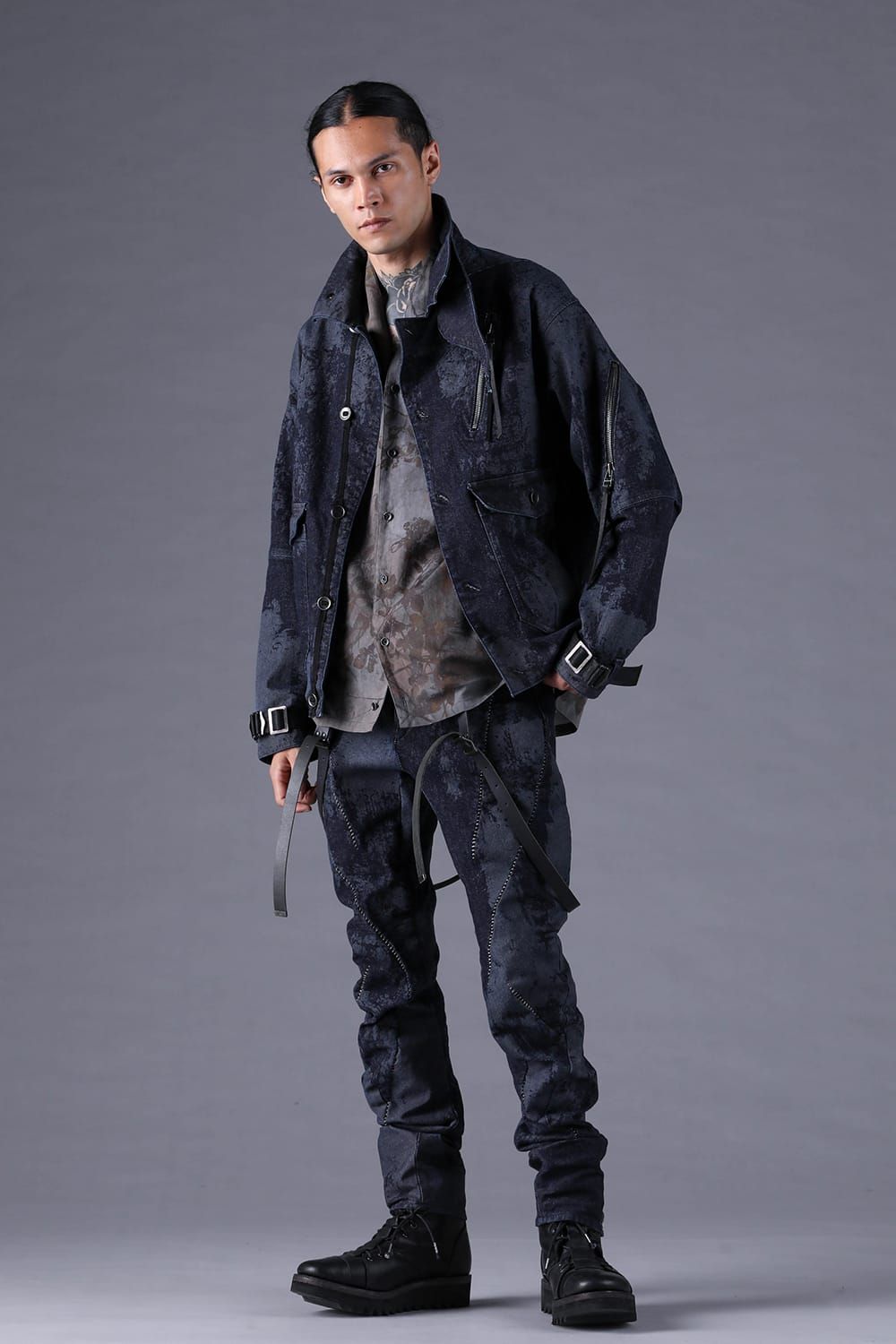 《2027SS先行予約分》Brushed-Coated Work Jacket"Indigo" / ブラッシュコーティングワークジャケット"インディゴ"