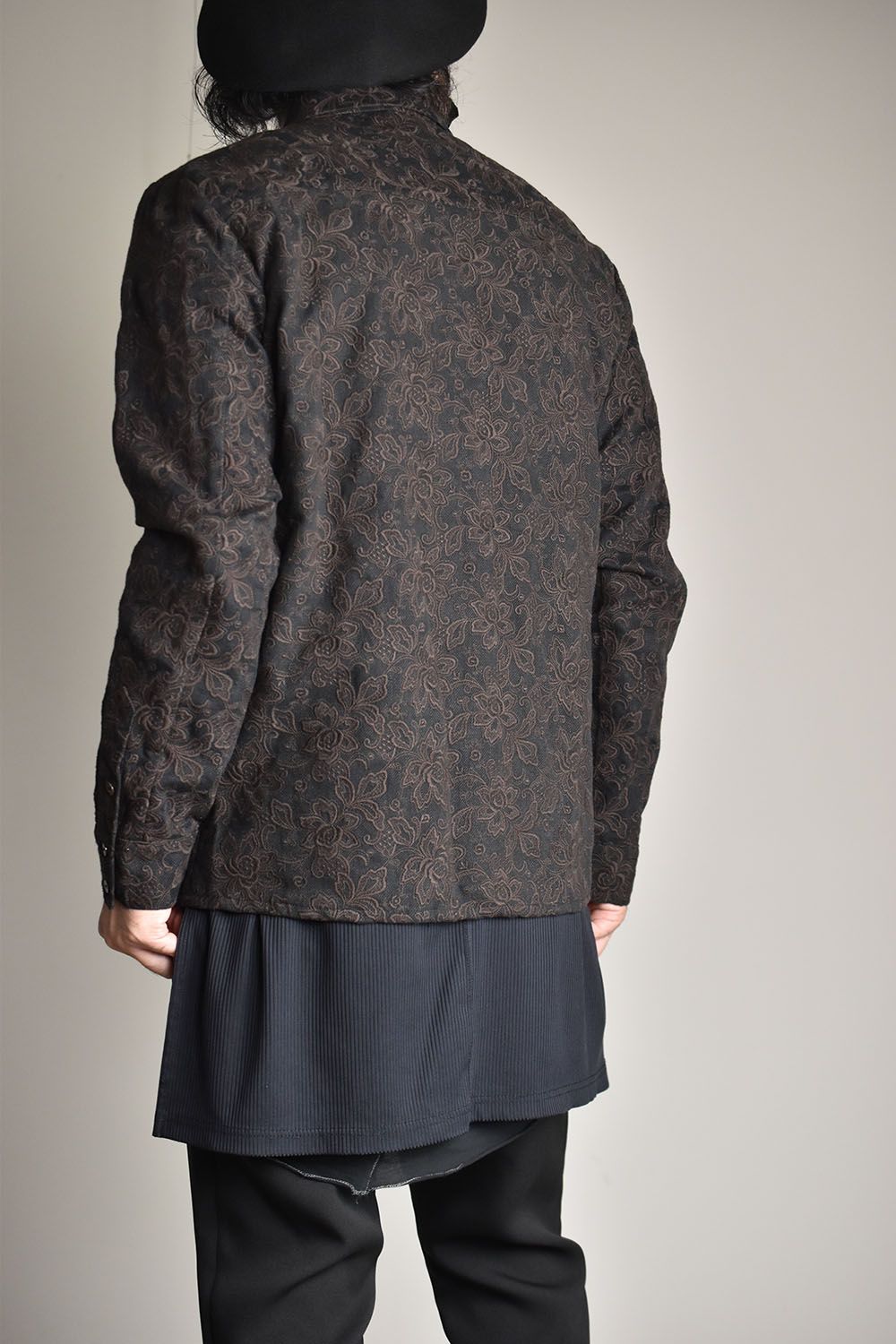 Embroidered Shirt"Dark Brown"/刺繍シャツ"ダークブラウン"