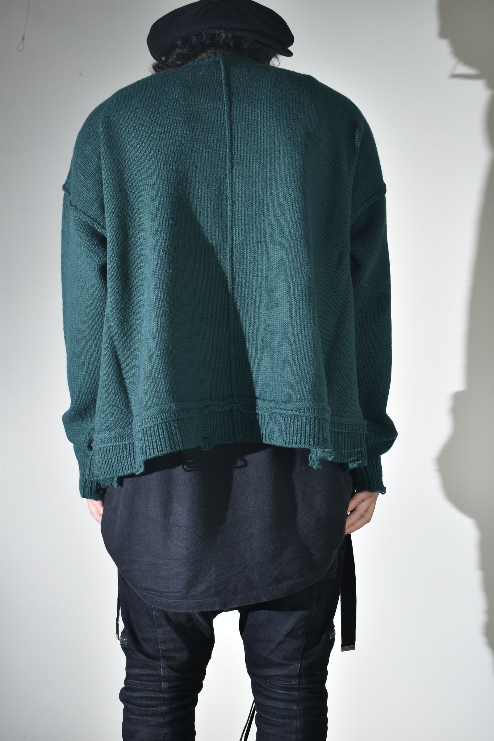 Dog Motif Intarsia Sweater "Jade" / ドッグモチーフインターシャセーター"ジェイド"
