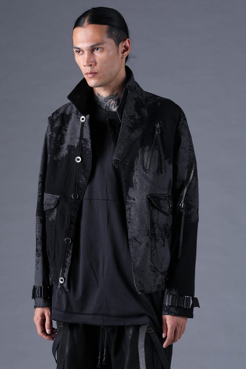 《2027SS先行予約分》Brushed-Coated Work Jacket"Black" / ブラッシュコーティングワークジャケット"ブラック"