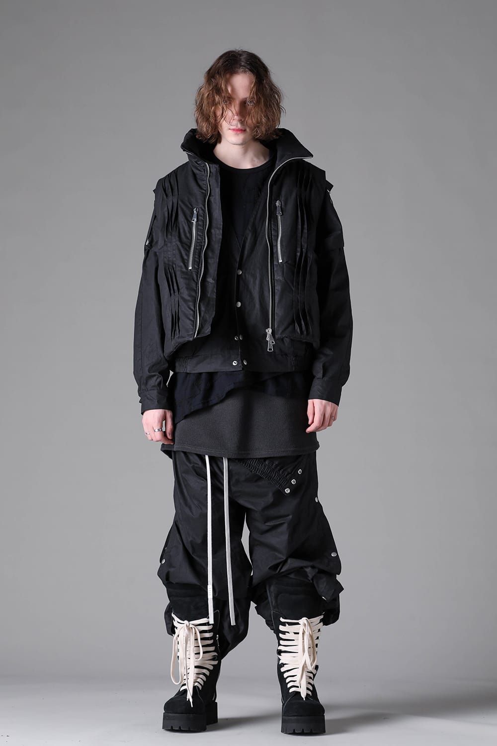 《2026AW先行予約》Collar Less Blouson"Black" / カラーレスブルゾン"ブラック"