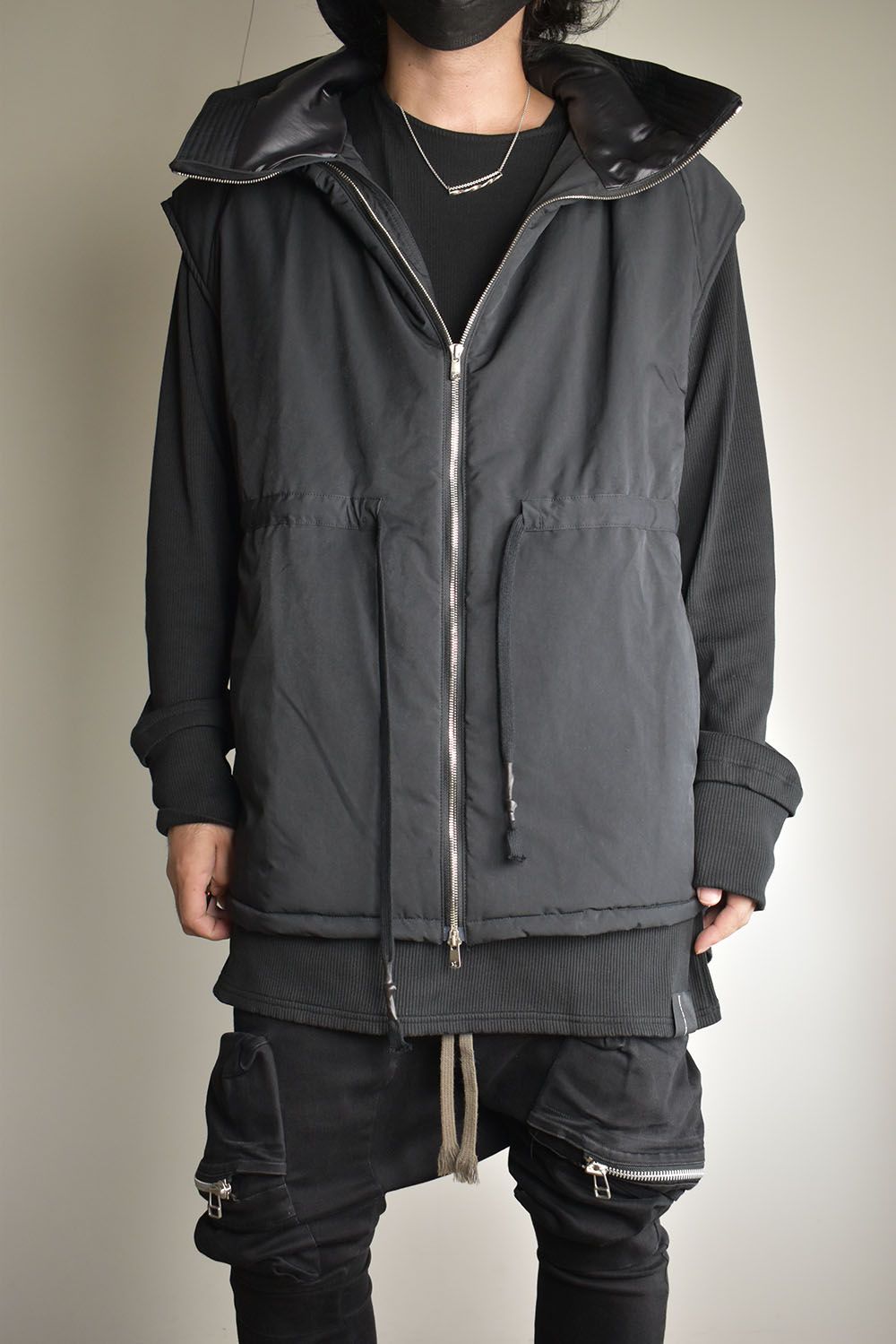 Chill Buster Sleeve Less Parka"Black"/チルバスタースリーブレスパーカー"ブラック"