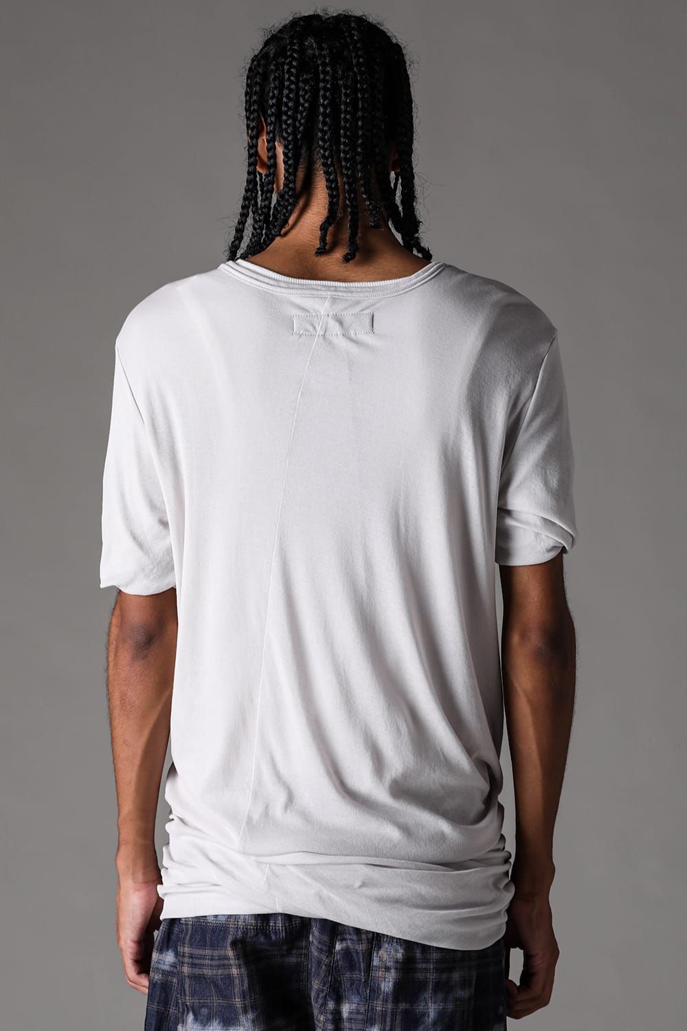 《2027SS先行予約》Sheer High Twist Rib Double Layered Tee "Black / L.Beige / L.Grey / D.Grey" / シアーハイツイストリブレイヤードTee"ブラック /ライトベージュ /ライトグレー/ ダークグレー"