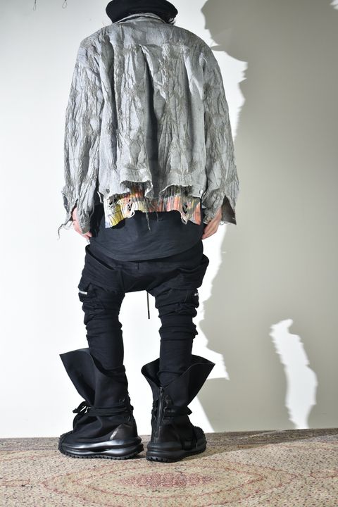 サルエルスキニーも合うサックブーツ