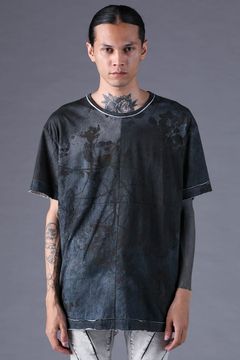 《2027SS先行予約分》Inkjet-Printed 30/- Cotton S/ST-Shirt"Charcoal" / インクジェットプリント30/-天竺ショートスリーブTee"チャコール"
