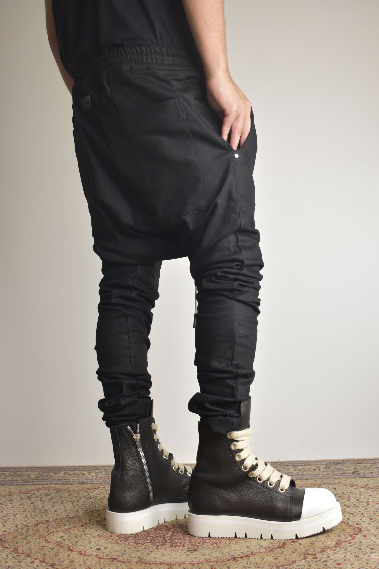 Bonding  Sarouel Skinny Denim"Black" / ボンディングサルエルスキニーデニム"ブラック"