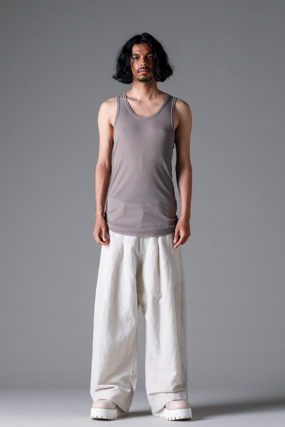 《2026SS先行予約》Rib Tank Top"Black / White / Stone / Greige / Sand" / リブタンクトップ"ブラック/ホワイト/ストーン/グレージュ/サンド"