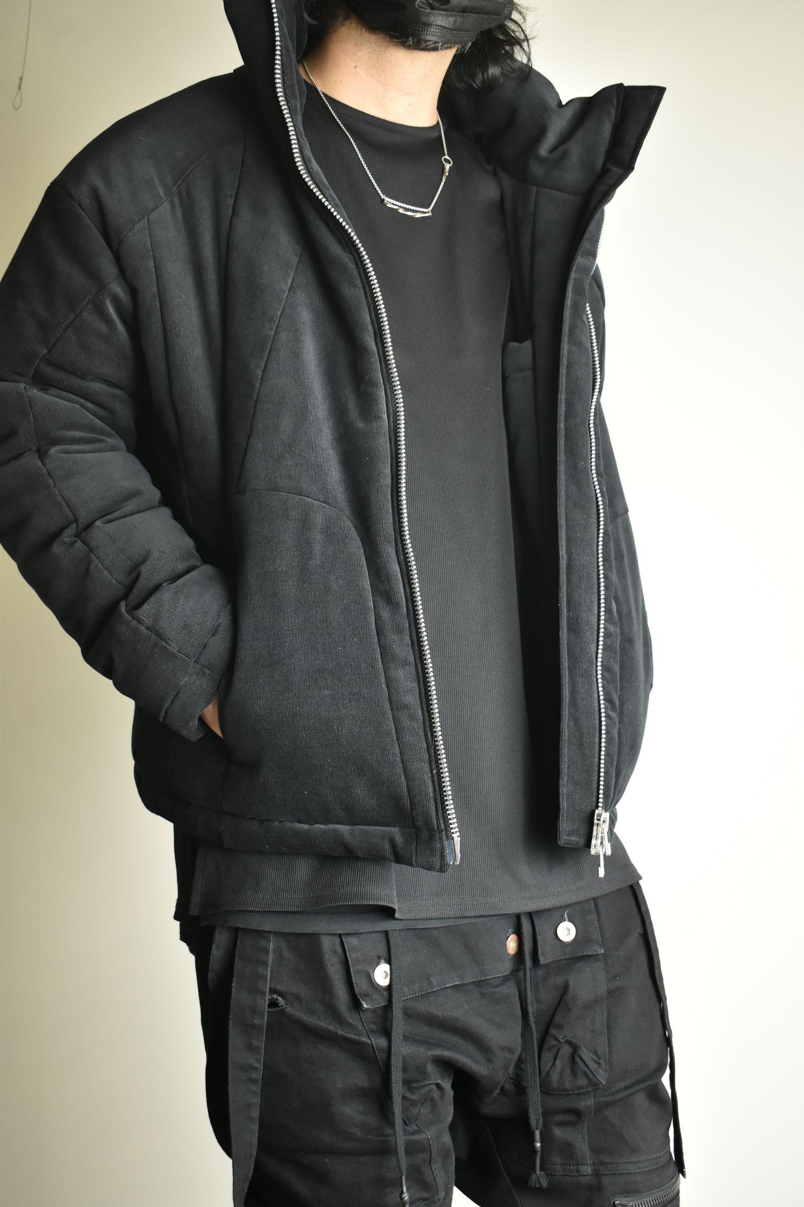 《2026AW先行予約》Corduroy Padded Blouson "Black" / コーデュロイパデッドブルゾン"ブラック"