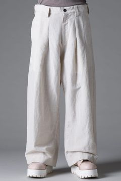 《2026SS先行予約》Tuck Wide Pants"Black / Stone /Khaki /D.Grey / ST×GY" / タックワイドパンツ"ブラック/ストーン/カーキ/ダークグレー/ストライプ×ダークグレー"