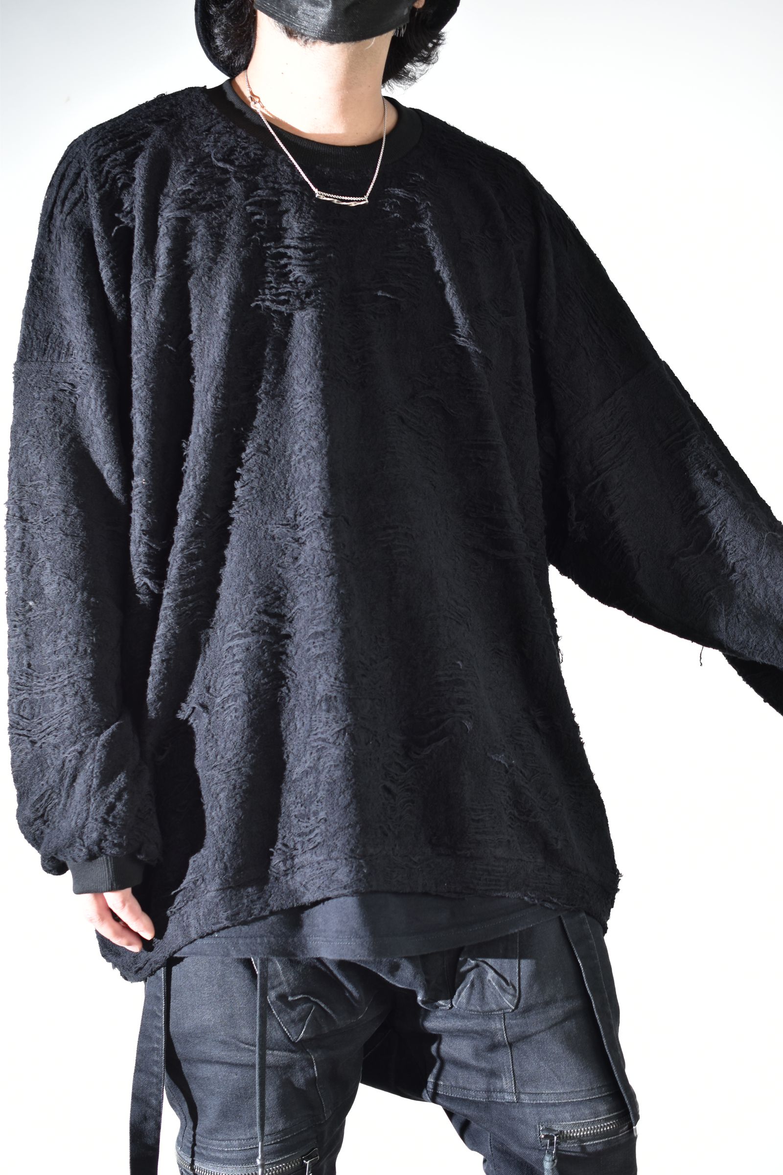 Extreme Over Sized Pullover"Black " / エクストリームオーバーサイズプルオーバー"ブラック"