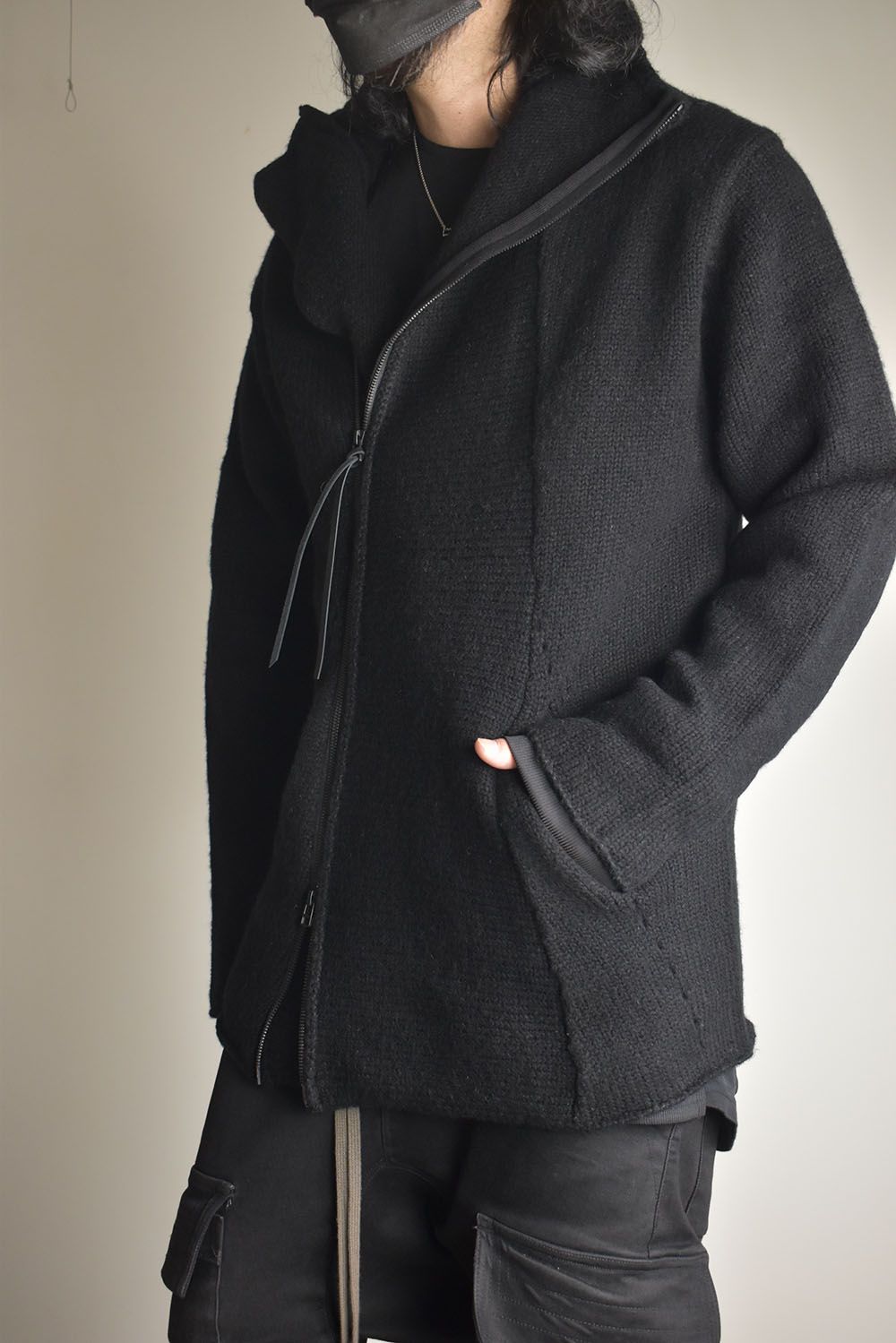 Riders Knit"Black" / ライダースニット"ブラック"