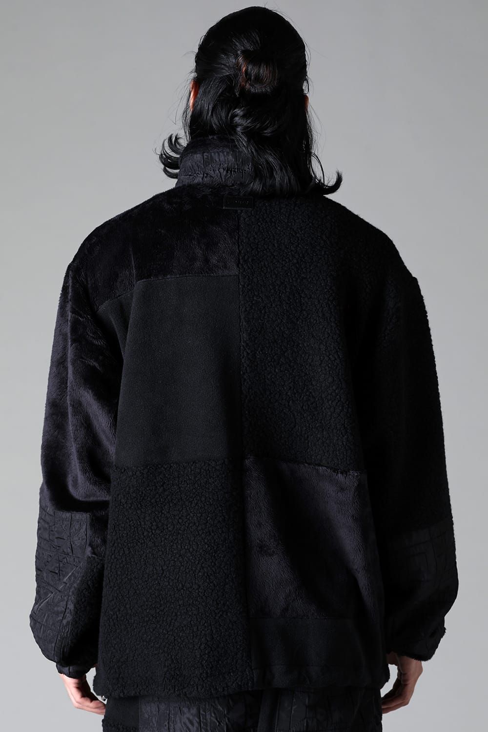 《2025AW先行予約》Fleece Combi Track Jacket"Black" / フリースコンビトラックジャケット"ブラック"