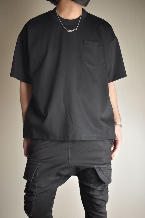 Side Vents Pocket Tee"Black" / サイドベンツポケットTee"ブラック"