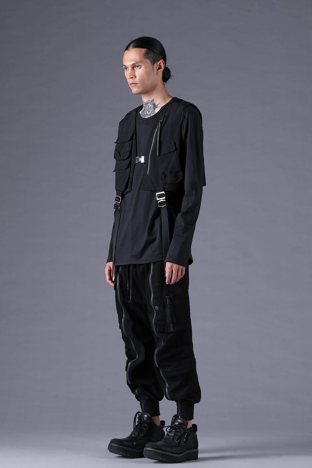《2027SS先行予約分》Cupra Twill Vest"Black" / キュプラツイルベスト"ブラック"