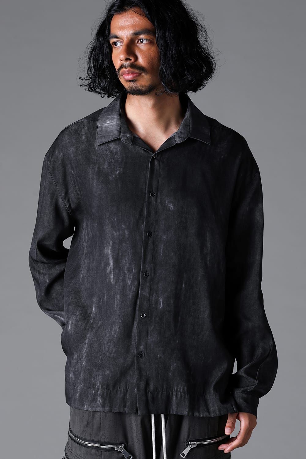 《2026SS先行予約》Shirts"Black / Uneven D.Grey / Uneven Grey" / シャツ"ブラック/アンイーブンダークグレー/アンイーブングレー"