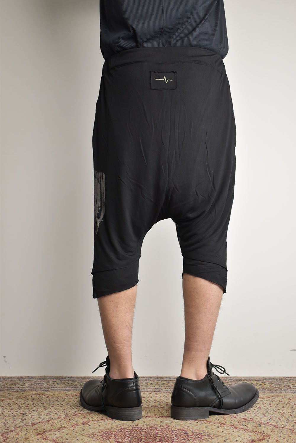 Print Sarrouel Shorts"Black"/プリントサルエルショーツ"ブラック"