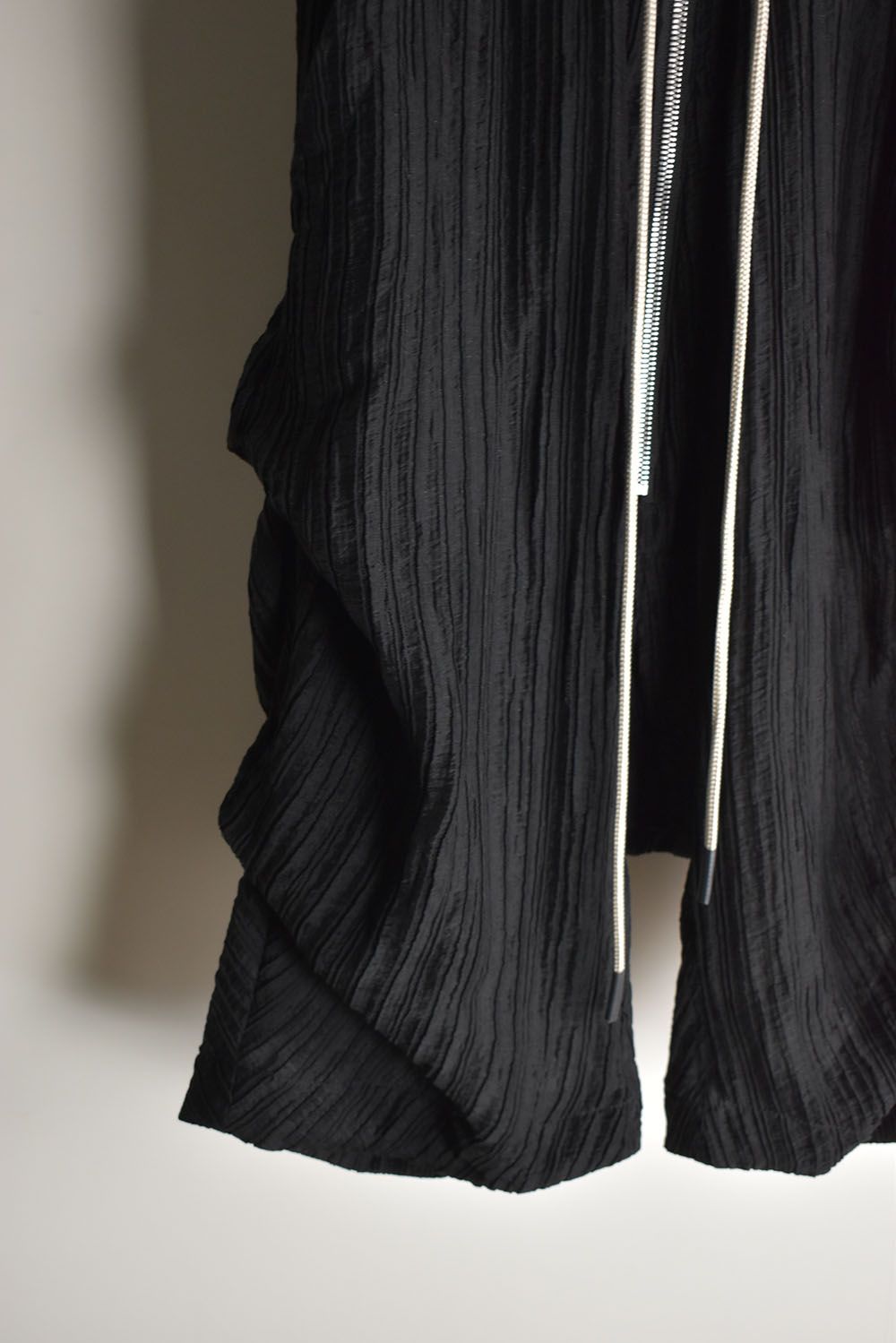 Sheer Yoryu Tuck Shorts"Black" / シアータックショーツ"ブラック"