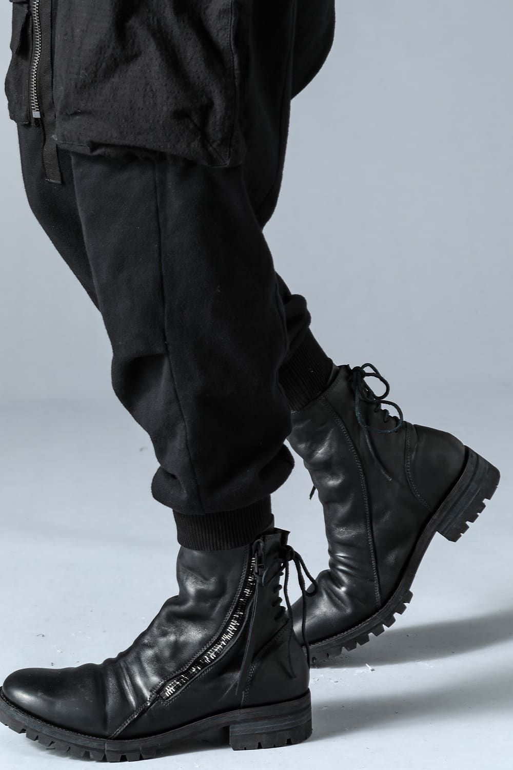 D.HYGEN - Horse Leather Back Lace Up Boots 