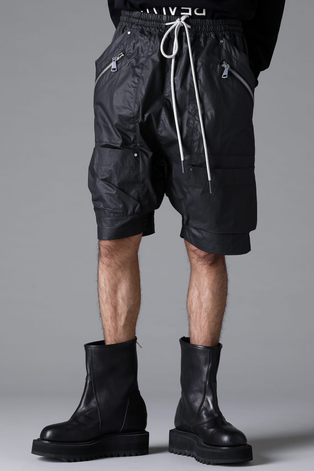 《2026SS先行予約》Coating Cargo Shorts"Black" / コーティングカーゴショーツ"ブラック"