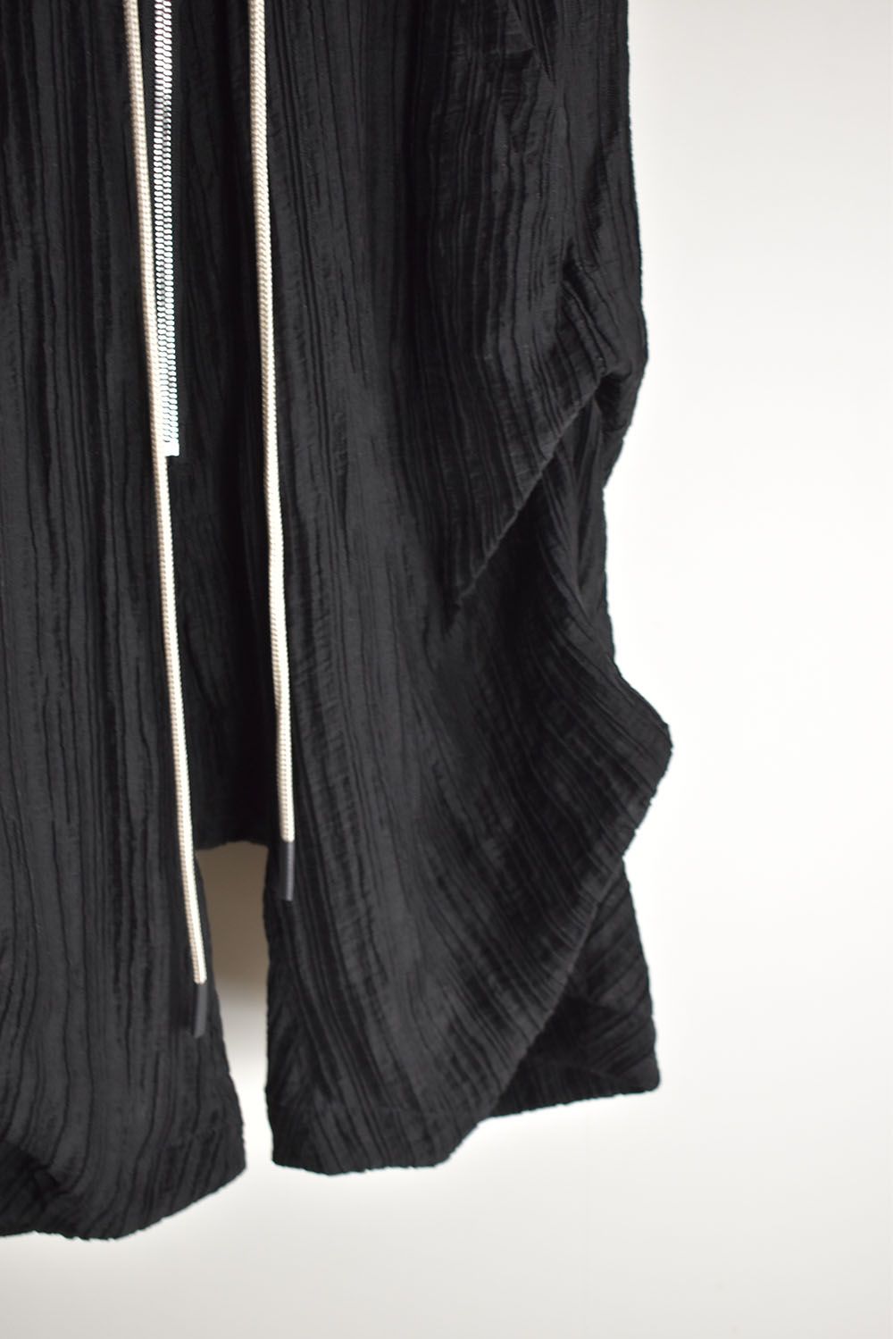 Sheer Yoryu Tuck Shorts"Black" / シアータックショーツ"ブラック"