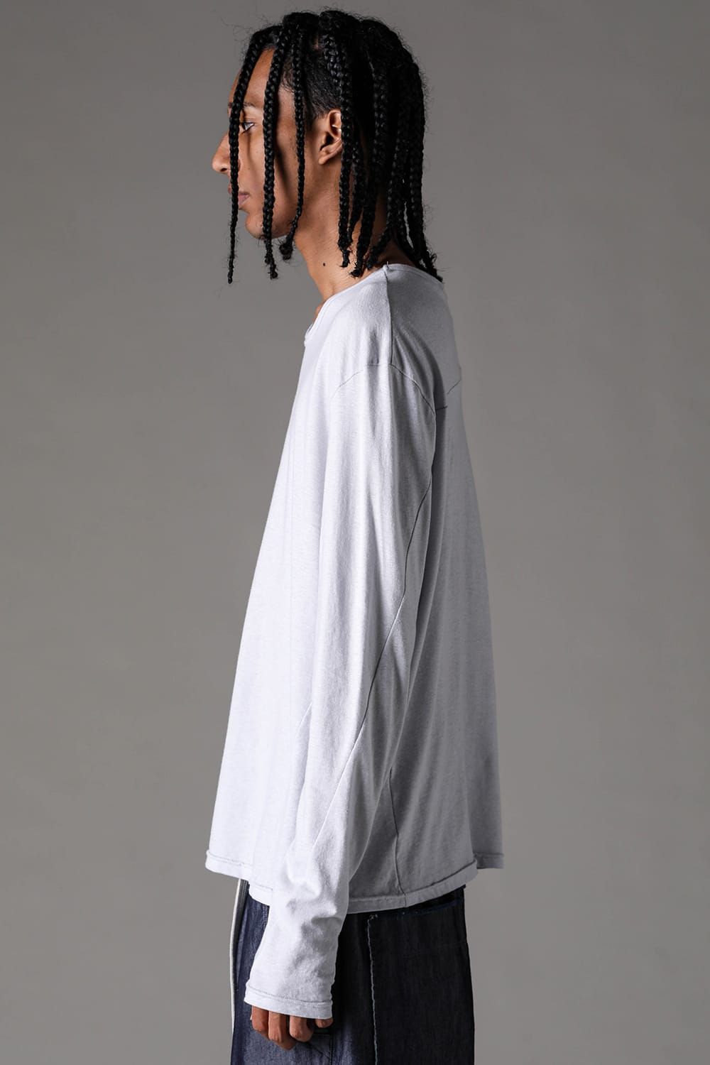 《2027SS先行予約》Switching Long Sleeve "Black / Ivory / Greige / Ice Blue / Pale Shell" / スウィッチングロングスリーブ"ブラック/アイボリー/グレージュ/アイスブルー/ペイルシェル"